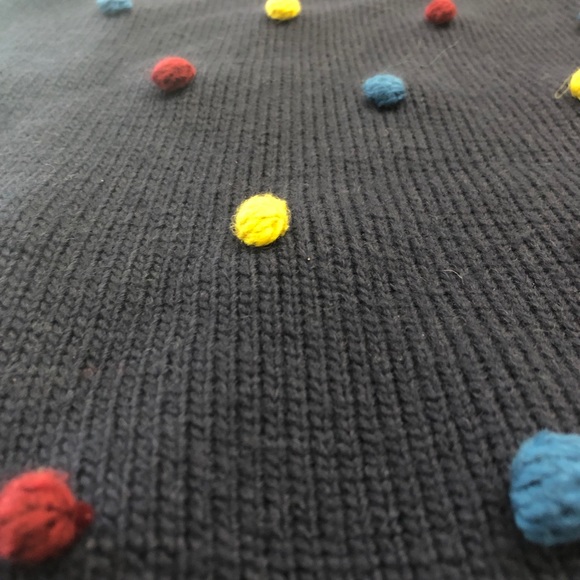 ModCloth Yumi Knitwear Multicolor Pom Pom Sweater - Picture 5 of 9
